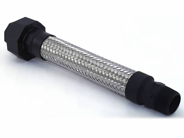 1/4inch stainless steel braided flexible hose with carbon steel nipples