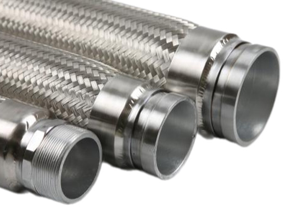 Hydro-formed corrugated flexible hose for medium working pressure