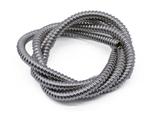 A super flexible spiral hose placed on a plane